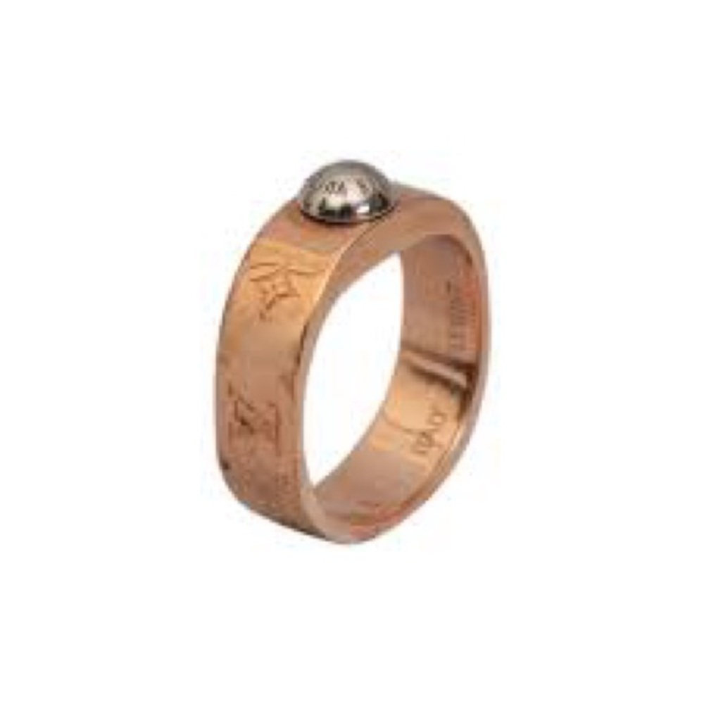 Louis Vuitton Rose  Gold Nanogram Ring Sz 6.5 - Picture 2 of 10